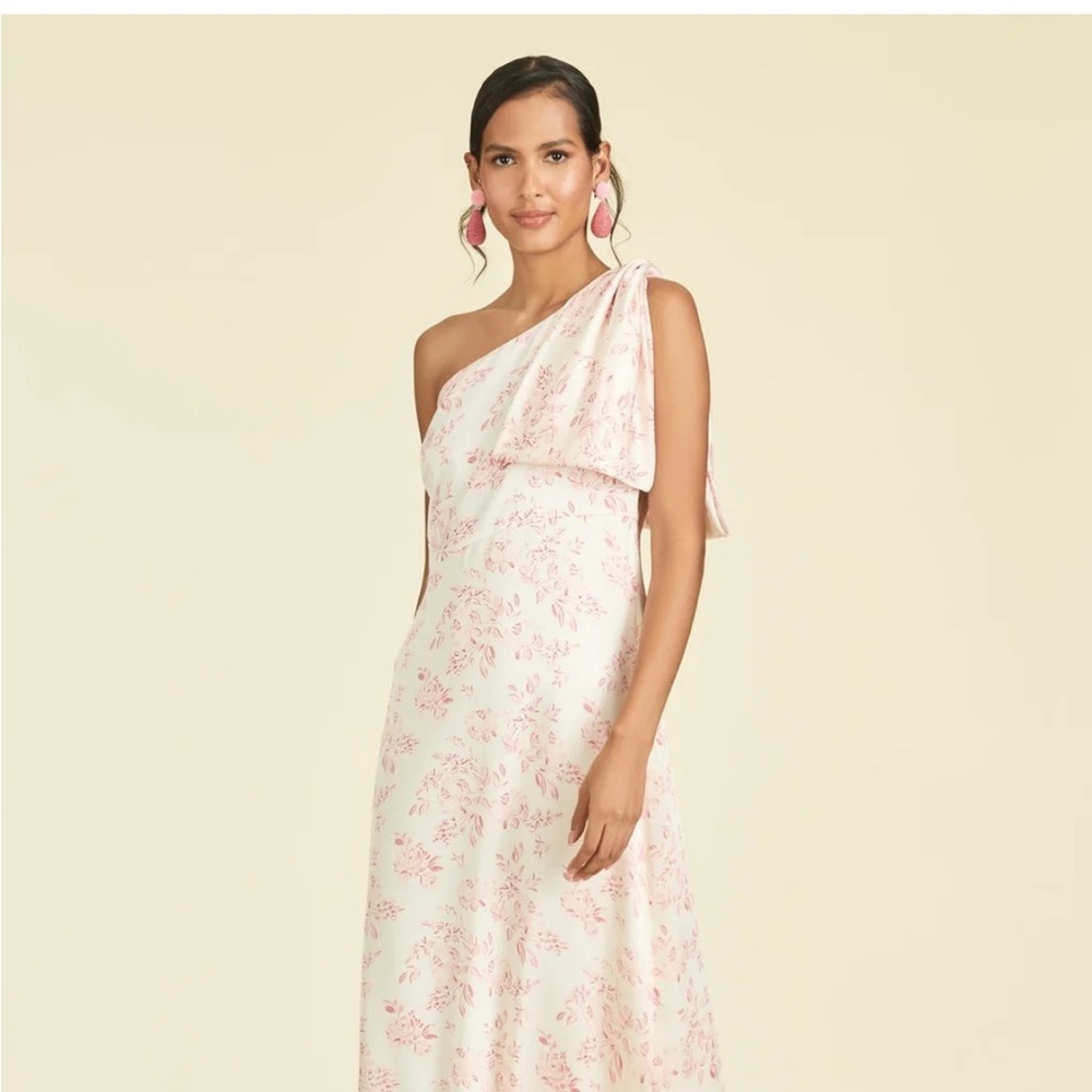 Sachin & Babi Chelsea Gown Rouge Rose Watercolor